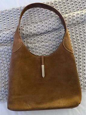 T.J.Maxx Suede Shoulder Bag in Brown